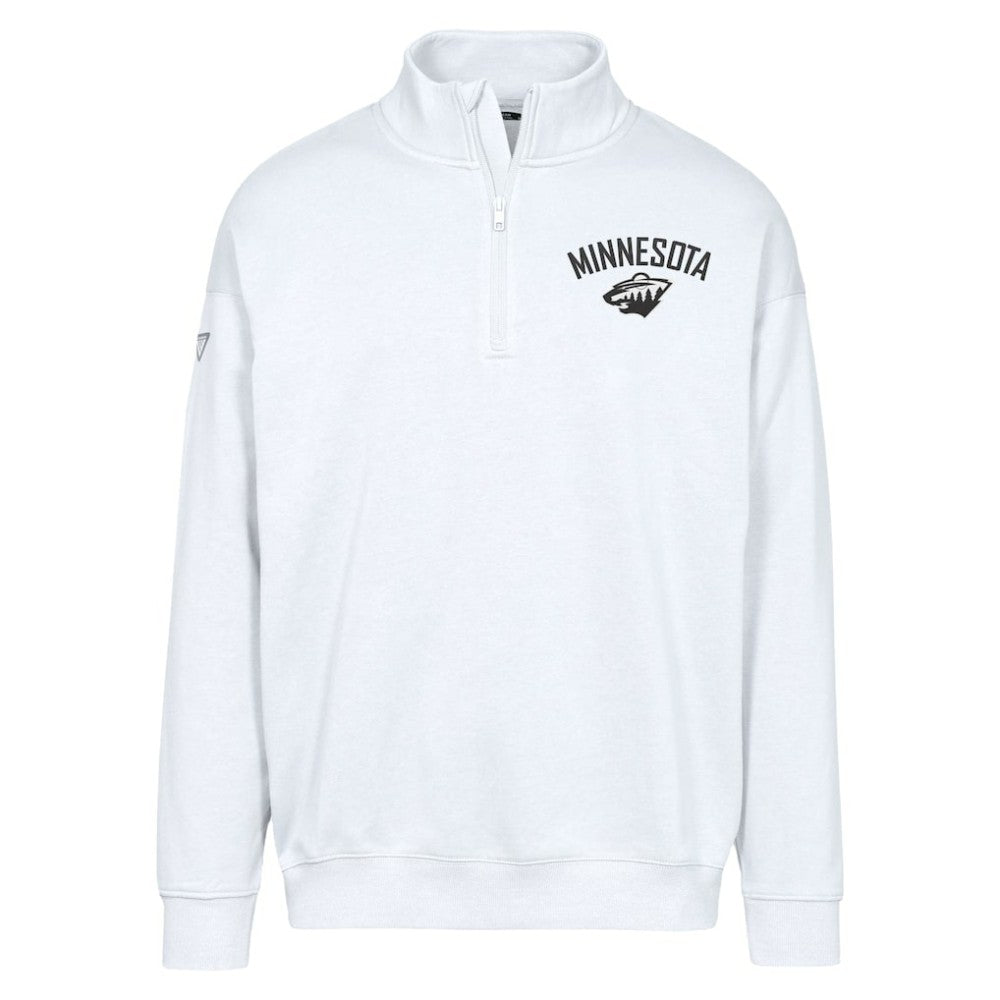 Minnesota Wild Levelwear Murray City Capsule Quarter-Zip Sweatshirt - White | NHL on sale