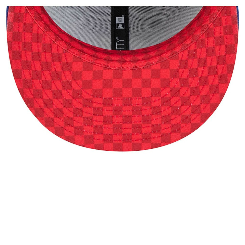 Chicago Cubs New Era Checkered Undervisor 59FIFTY Fitted Hat Outlet