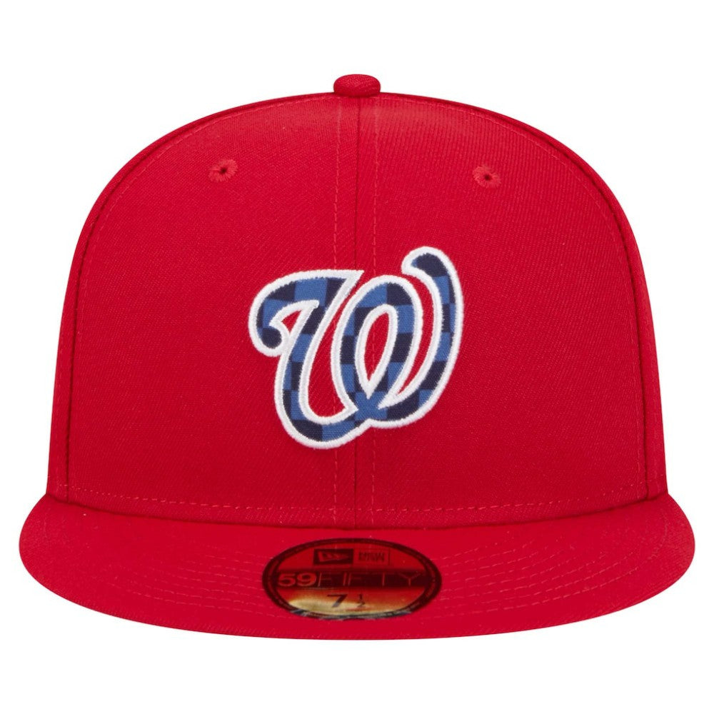 Washington Nationals New Era Checkered Undervisor 59FIFTY Fitted Hat Sale