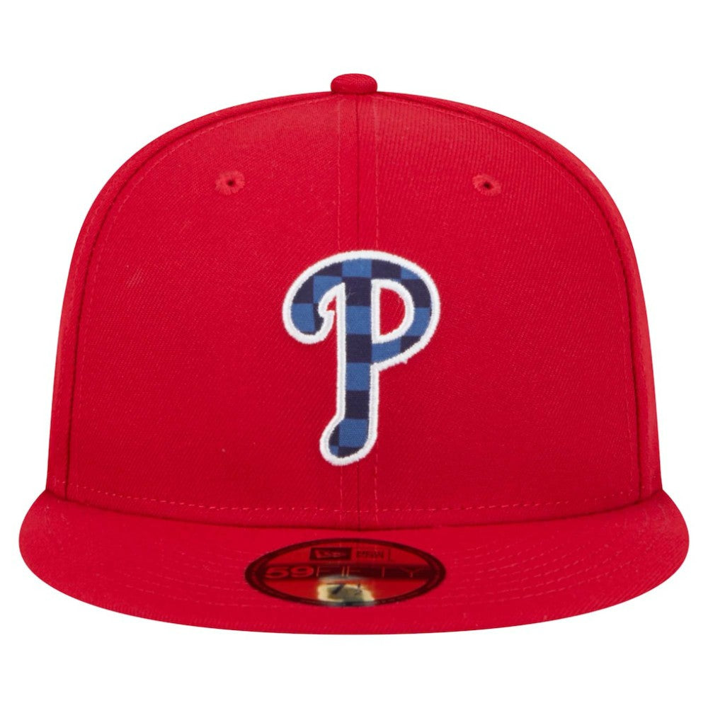 Philadelphia Phillies New Era Checkered Undervisor 59FIFTY Fitted Hat Near Me