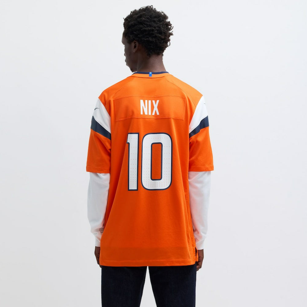 Bo Nix Denver Broncos Player Game Jersey - Orange - Nike