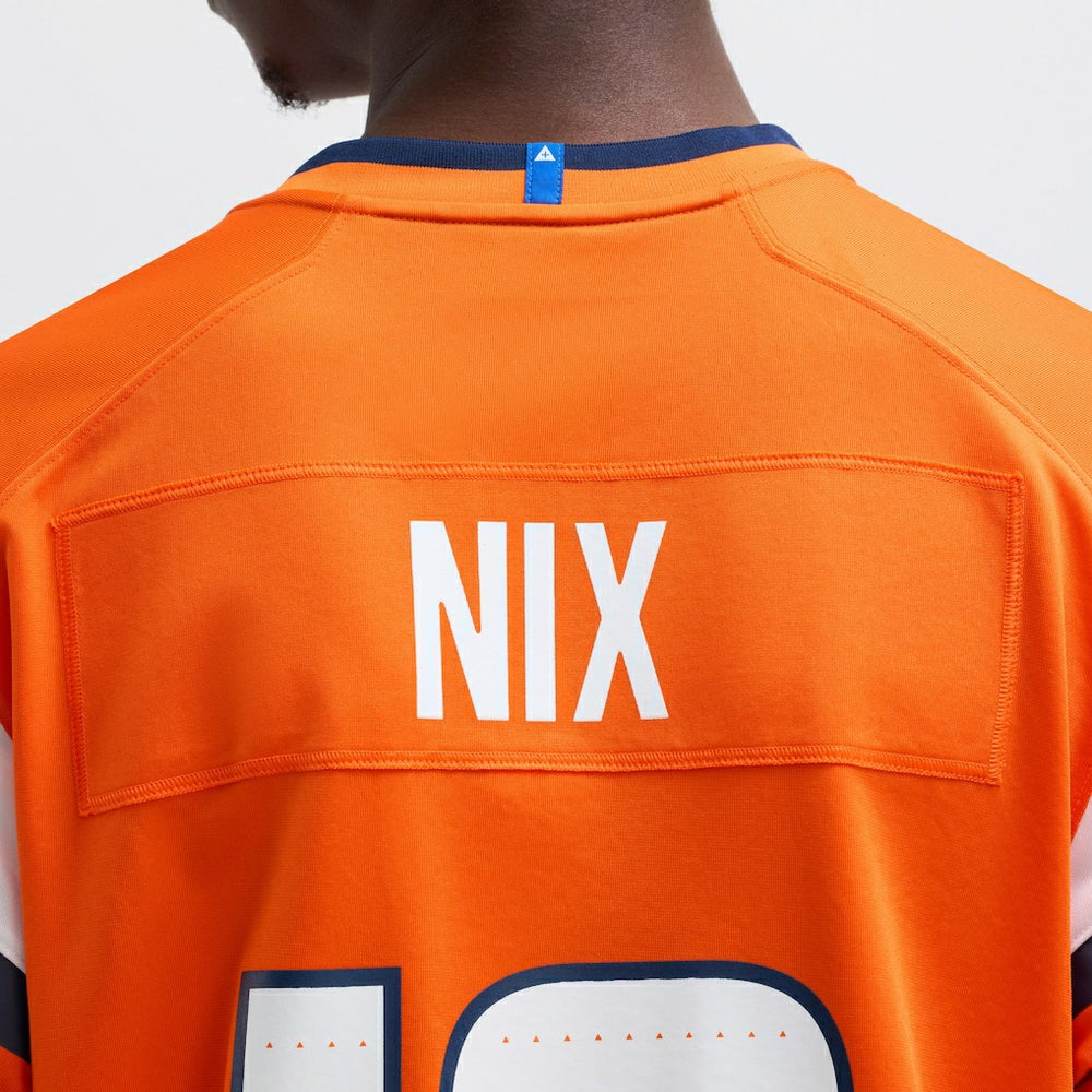 Bo Nix Denver Broncos Player Game Jersey - Orange - Nike