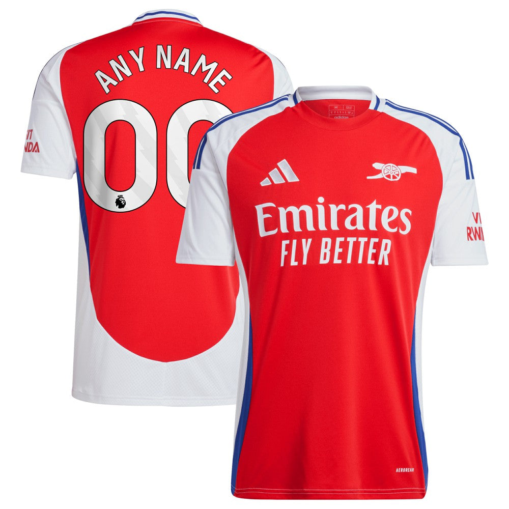 Adidas - Arsenal 2024/25 Home Replica Custom Jersey – Red