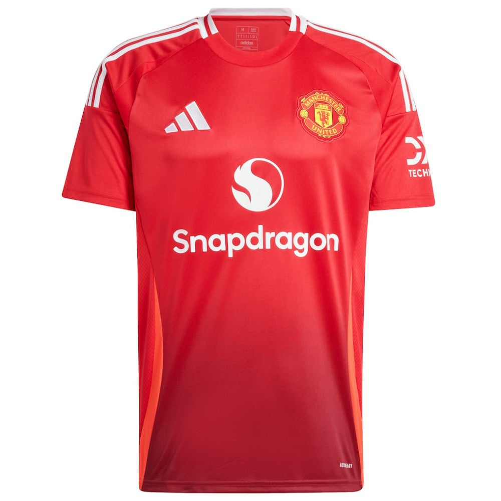 Adidas - Manchester United 2024/25 Home Replica Custom Jersey - Red