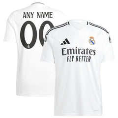 Adidas - Real Madrid 2024/25 Home Replica Custom Jersey - White