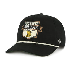 Boston Bruins '47 Old Time Hockey Rafter Sure Shot Hitch Adjustable Hat - Black | 47 brand online