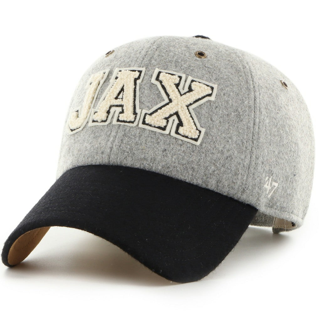 Jacksonville Jaguars Stoney Clover Lane x '47 Unisex Block Clean Up Adjustable Hat - Gray/Black - 47 brand