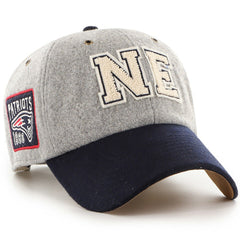 New England Patriots Stoney Clover Lane x '47 Unisex Block Clean Up Adjustable Hat - Gray/Navy - 47 brand