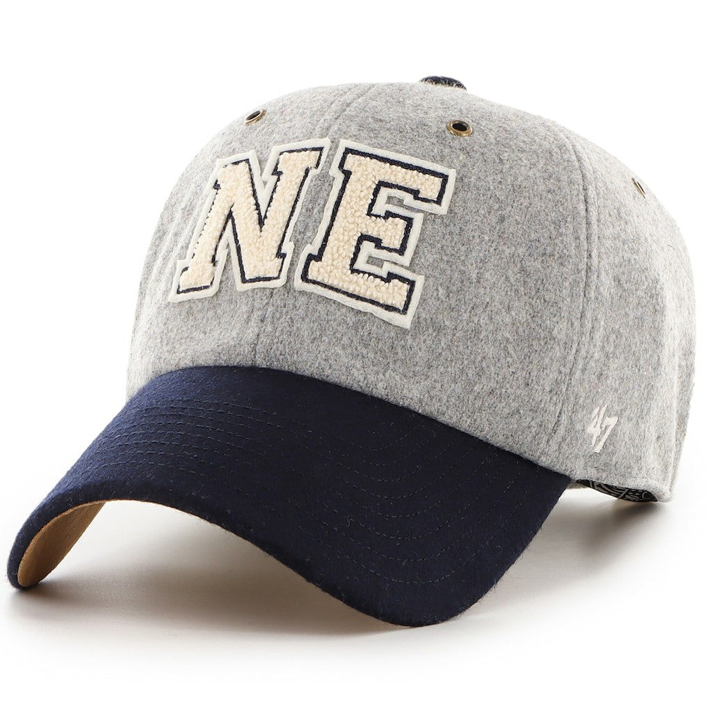 New England Patriots Stoney Clover Lane x '47 Unisex Block Clean Up Adjustable Hat - Gray/Navy - 47 brand