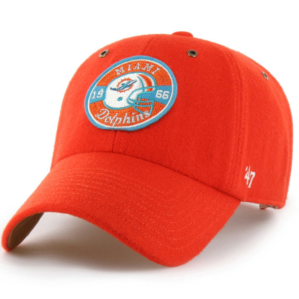 Miami Dolphins Stoney Clover Lane x '47 Unisex Field Goal Clean Up Adjustable Hat - Orange - 47 brand