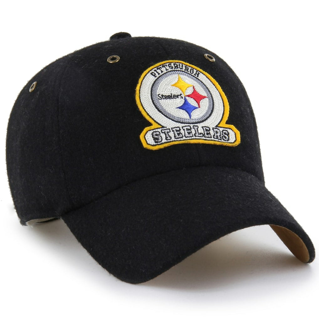 Pittsburgh Steelers Stoney Clover Lane x '47 Unisex Field Goal Clean Up Adjustable Hat - Black - 47 brand