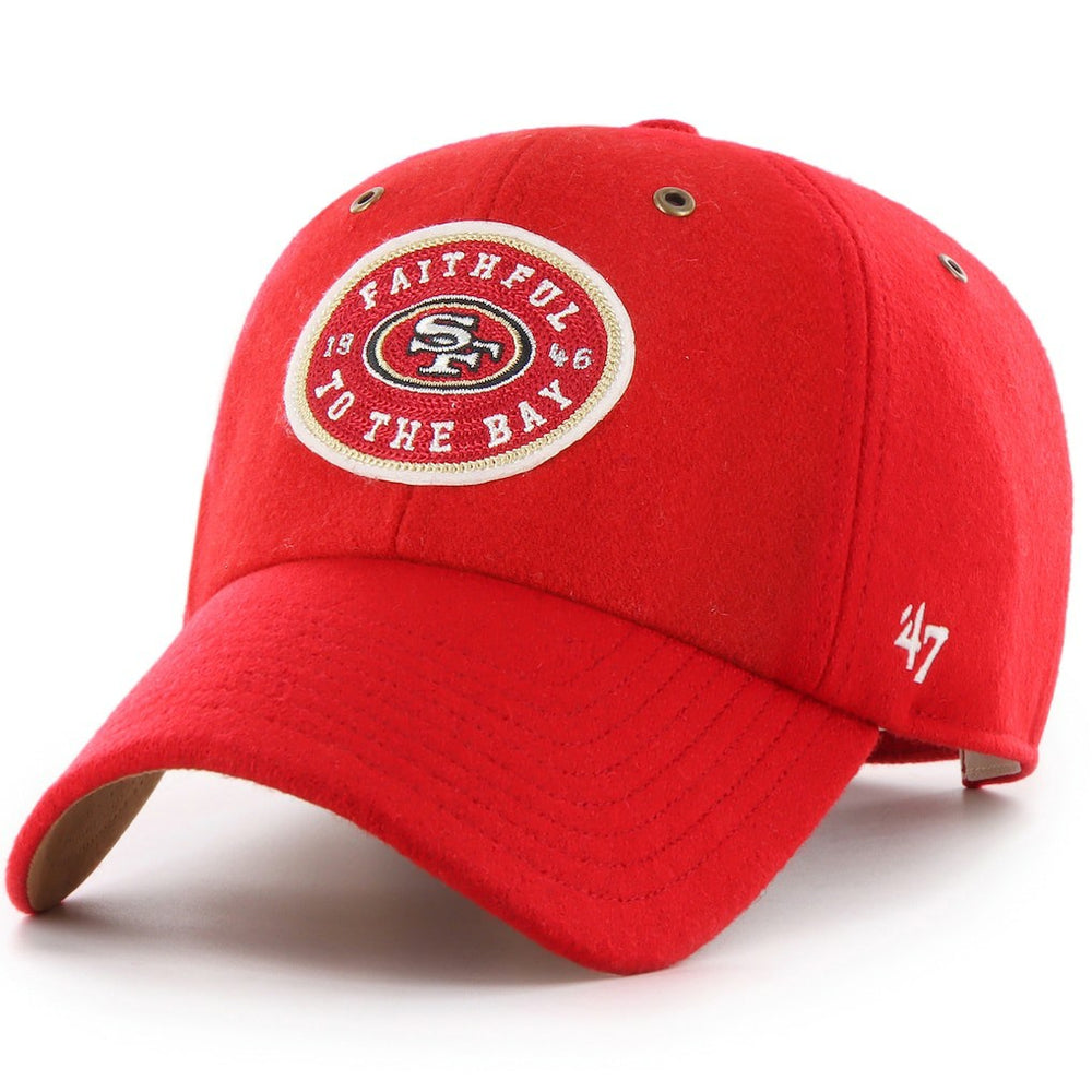 San Francisco 49ers Stoney Clover Lane x '47 Unisex Field Goal Clean Up Adjustable Hat - Scarlet - 47 brand