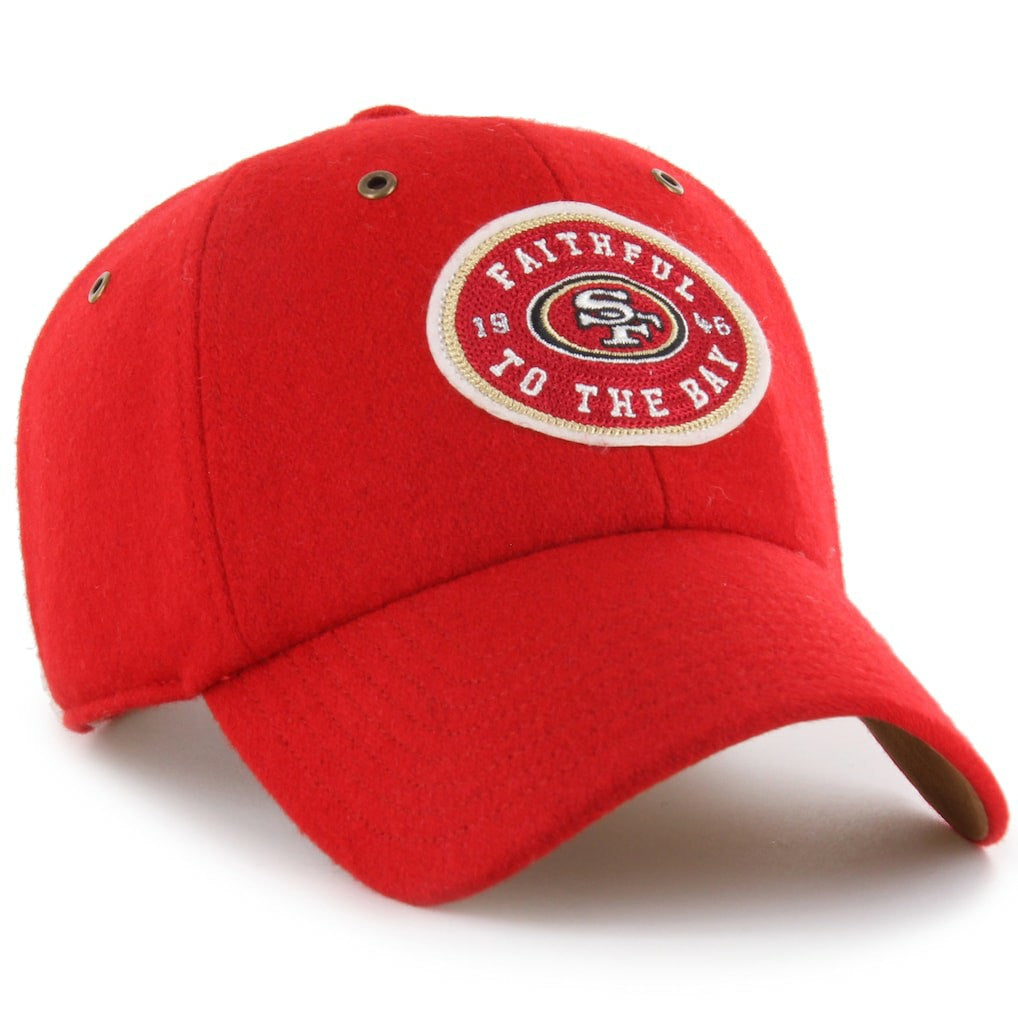 San Francisco 49ers Stoney Clover Lane x '47 Unisex Field Goal Clean Up Adjustable Hat - Scarlet - 47 brand