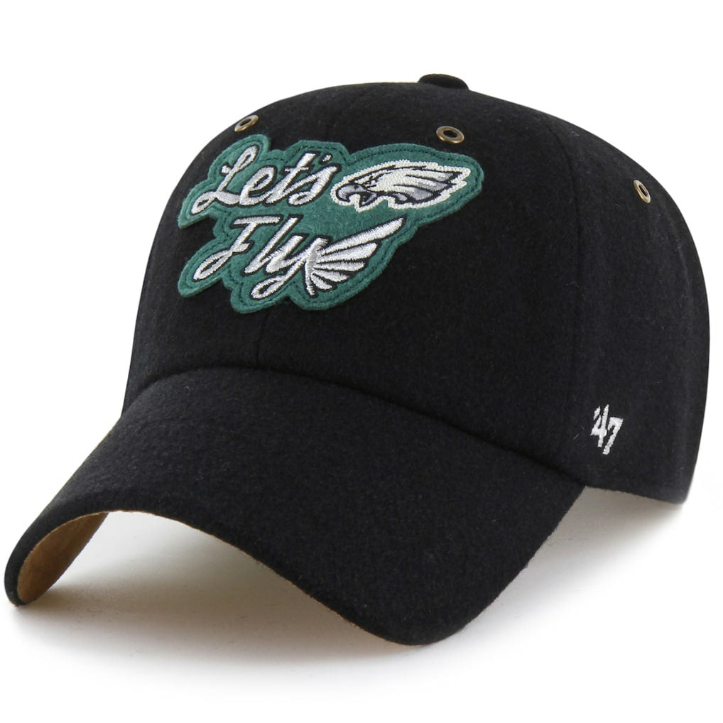 Philadelphia Eagles Stoney Clover Lane x '47 Unisex Field Goal Clean Up Adjustable Hat - Black - 47 brand