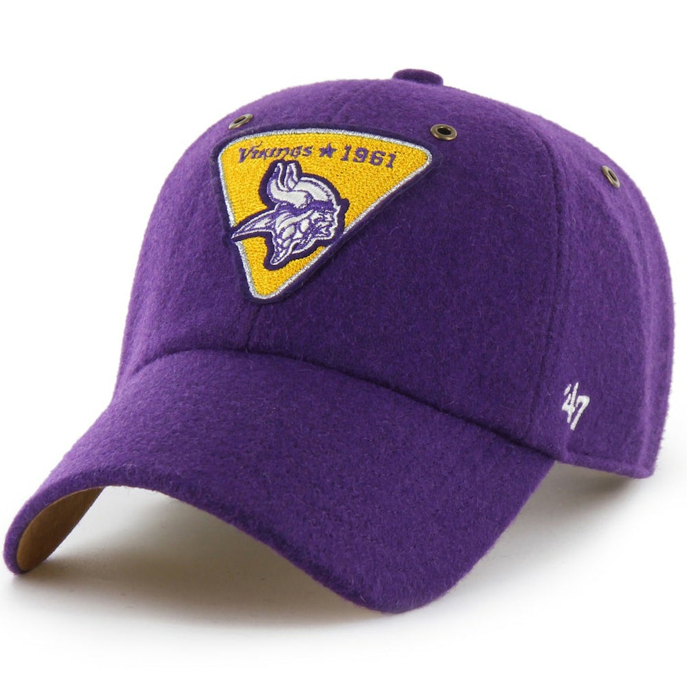 Minnesota Vikings Stoney Clover Lane x '47 Unisex Field Goal Clean Up Adjustable Hat - Purple - 47 brand