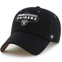 Las Vegas Raiders Stoney Clover Lane x '47 Unisex Field Goal Clean Up Adjustable Hat - Black - 47 brand