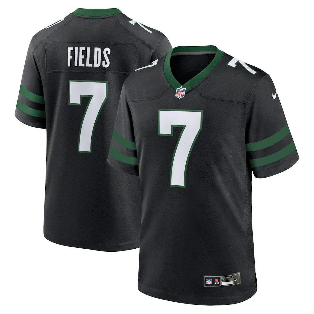 Justin Fields New York Jets Game Jersey - Stealth Black - Nike