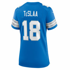 Isaac TeSlaa Detroit Lions Women's Game Player Jersey - Blue - Nike