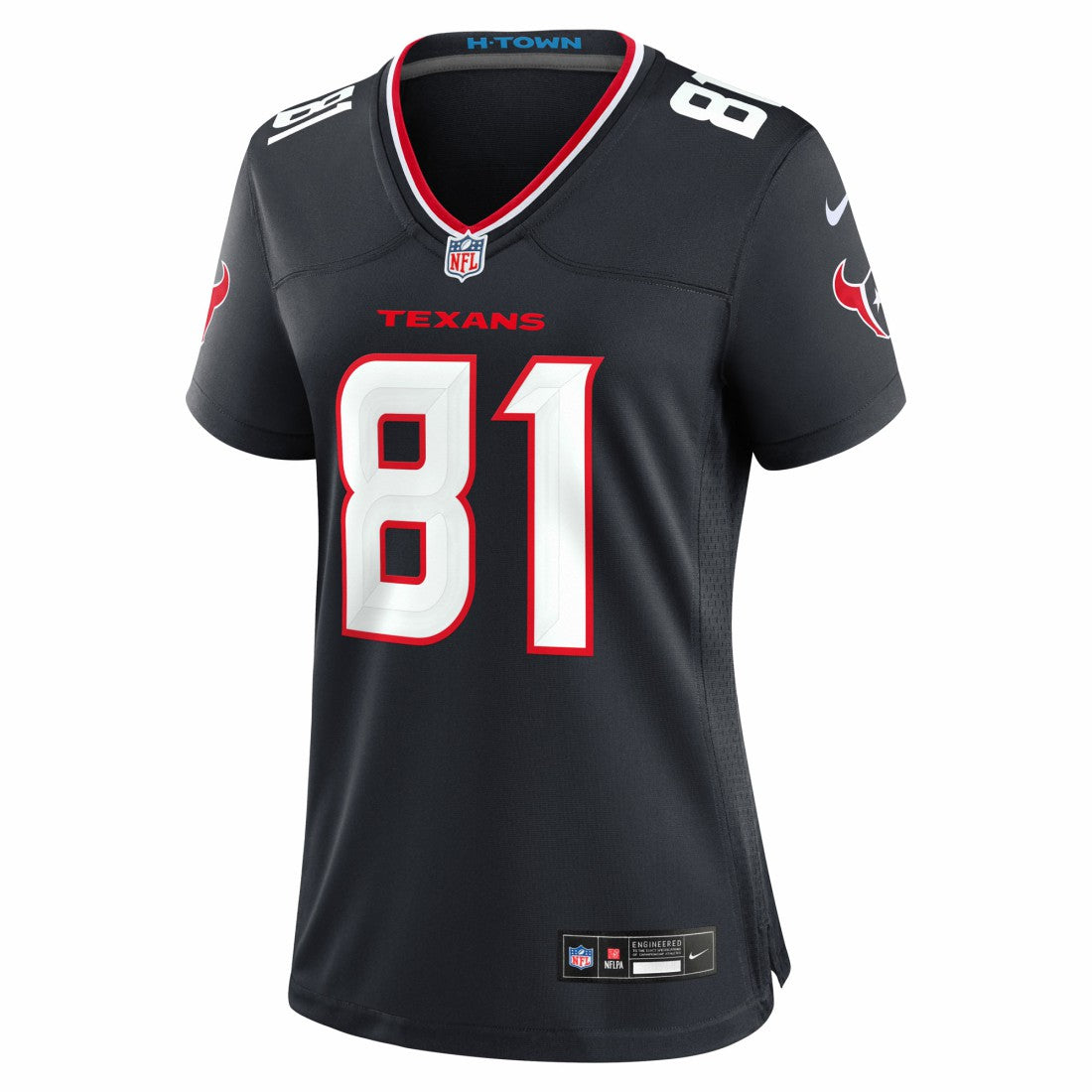 Jayden Higgins Houston Texans Women's Game Jersey - Navy - Nike