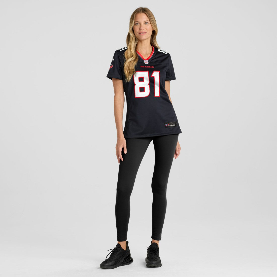Jayden Higgins Houston Texans Women's Game Jersey - Navy - Nike