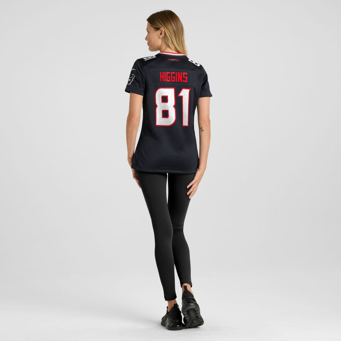 Jayden Higgins Houston Texans Women's Game Jersey - Navy - Nike