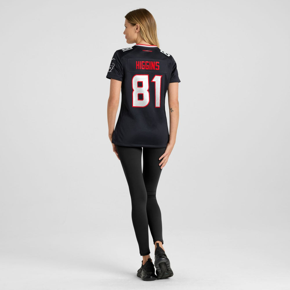 Jayden Higgins Houston Texans Women's Game Jersey - Navy - Nike