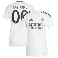 Adidas - Real Madrid Women's 2024/25 Home Replica Custom Jersey - White