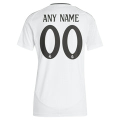 Adidas - Real Madrid Women's 2024/25 Home Replica Custom Jersey - White