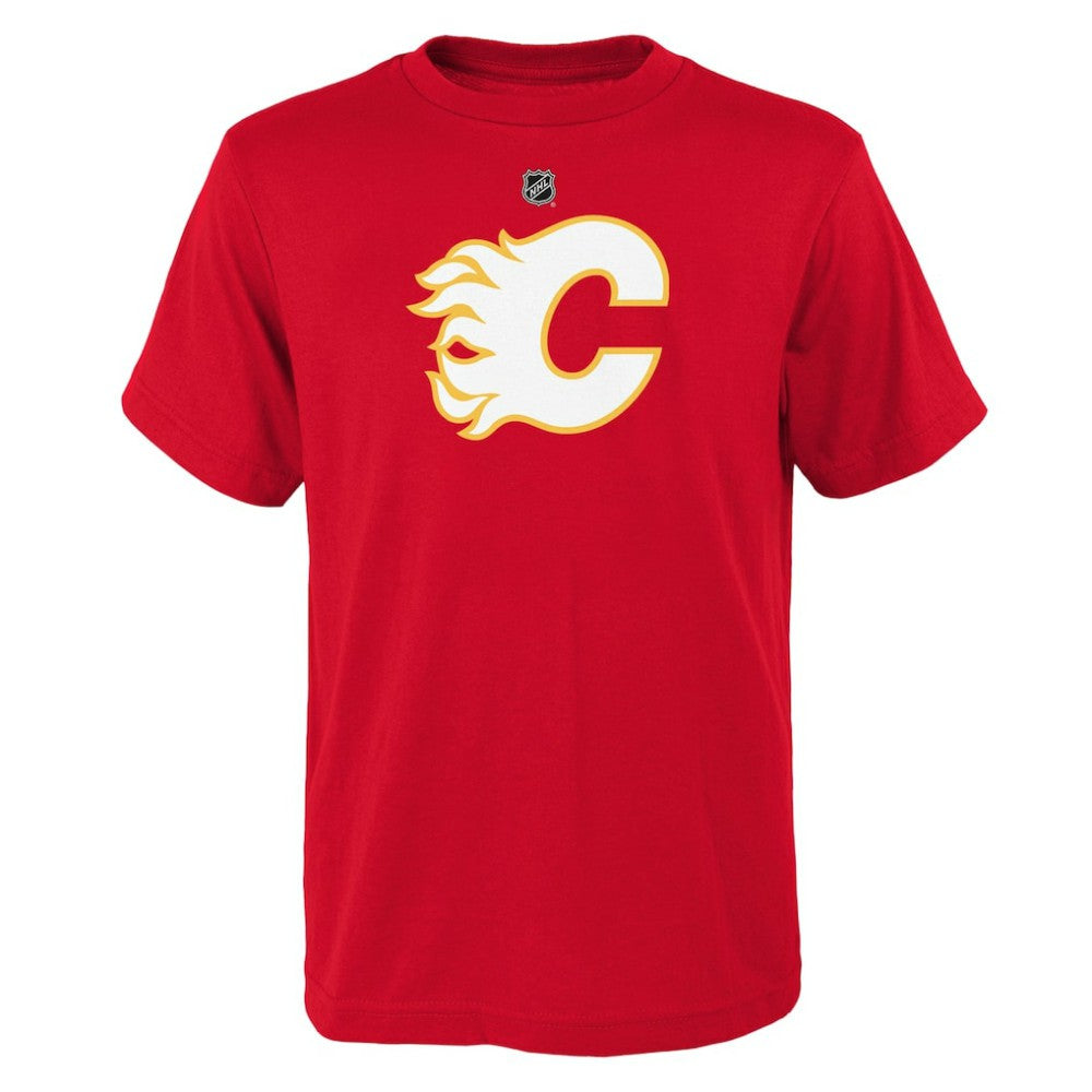 Calgary Flames Youth Primary Logo T-Shirt - Red | NHL Lifestyle