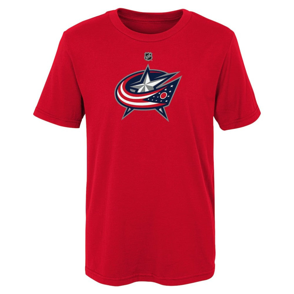 Columbus Blue Jackets Youth Primary Logo T-Shirt - Red | NHL Lifestyle