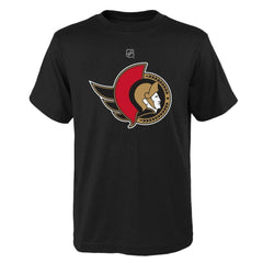 Ottawa Senators Youth Primary Logo T-Shirt - Black | NHL on sale