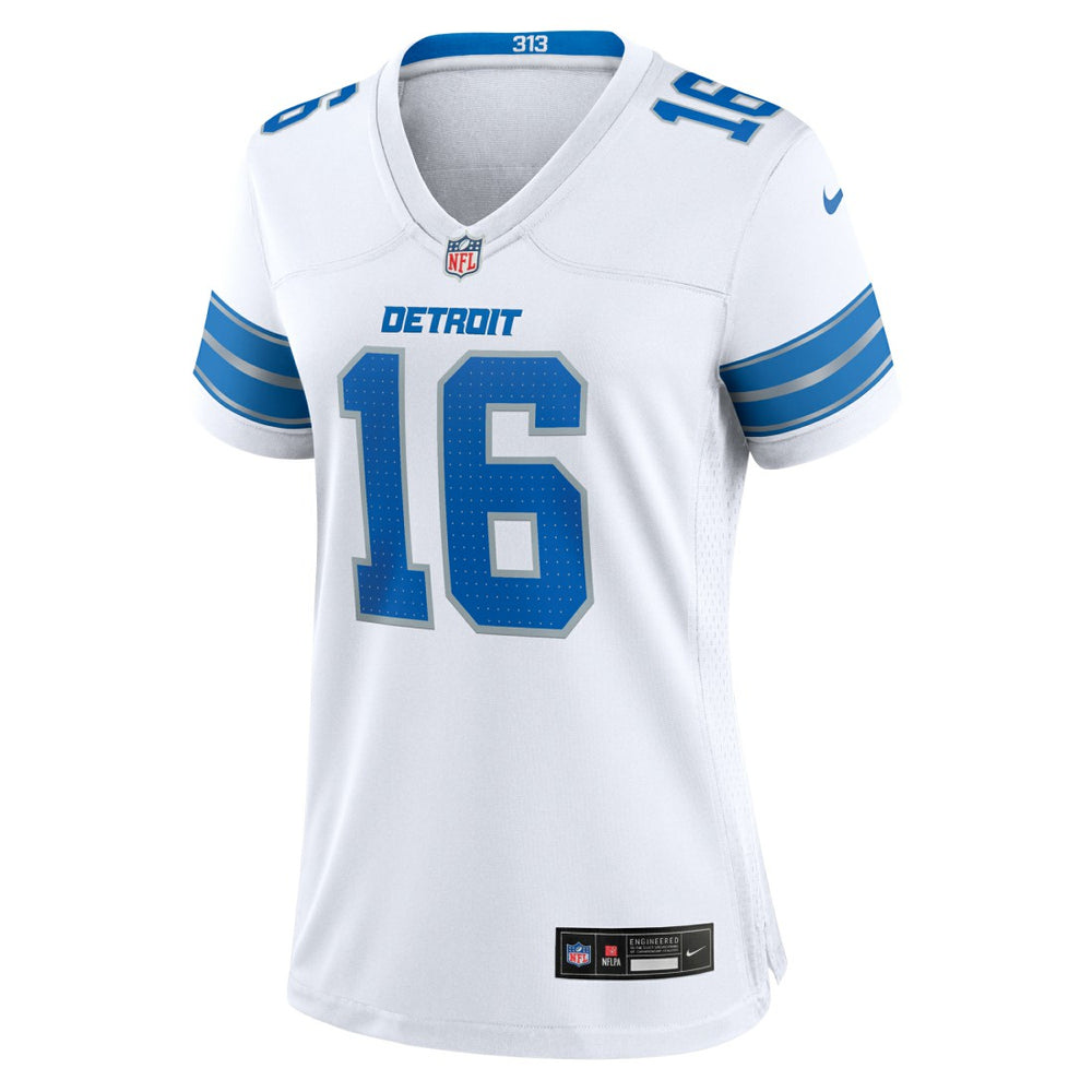 Jared Goff Detroit Lions Women's Game Jersey - White - Nike