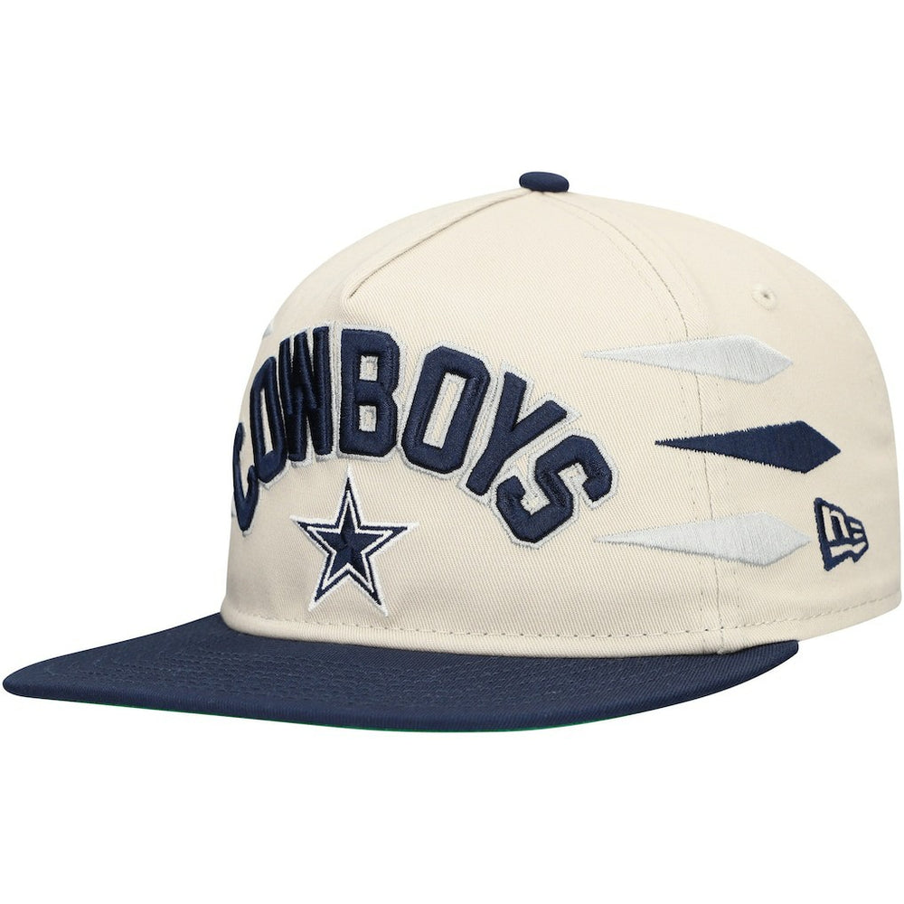 Dallas Cowboys New Era Athletic Golfer Adjustable Hat - Stone/Navy - NFL