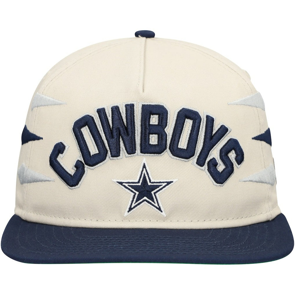 Dallas Cowboys New Era Athletic Golfer Adjustable Hat - Stone/Navy - NFL