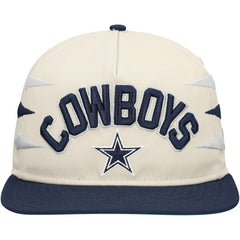 Dallas Cowboys New Era Athletic Golfer Adjustable Hat - Stone/Navy - NFL