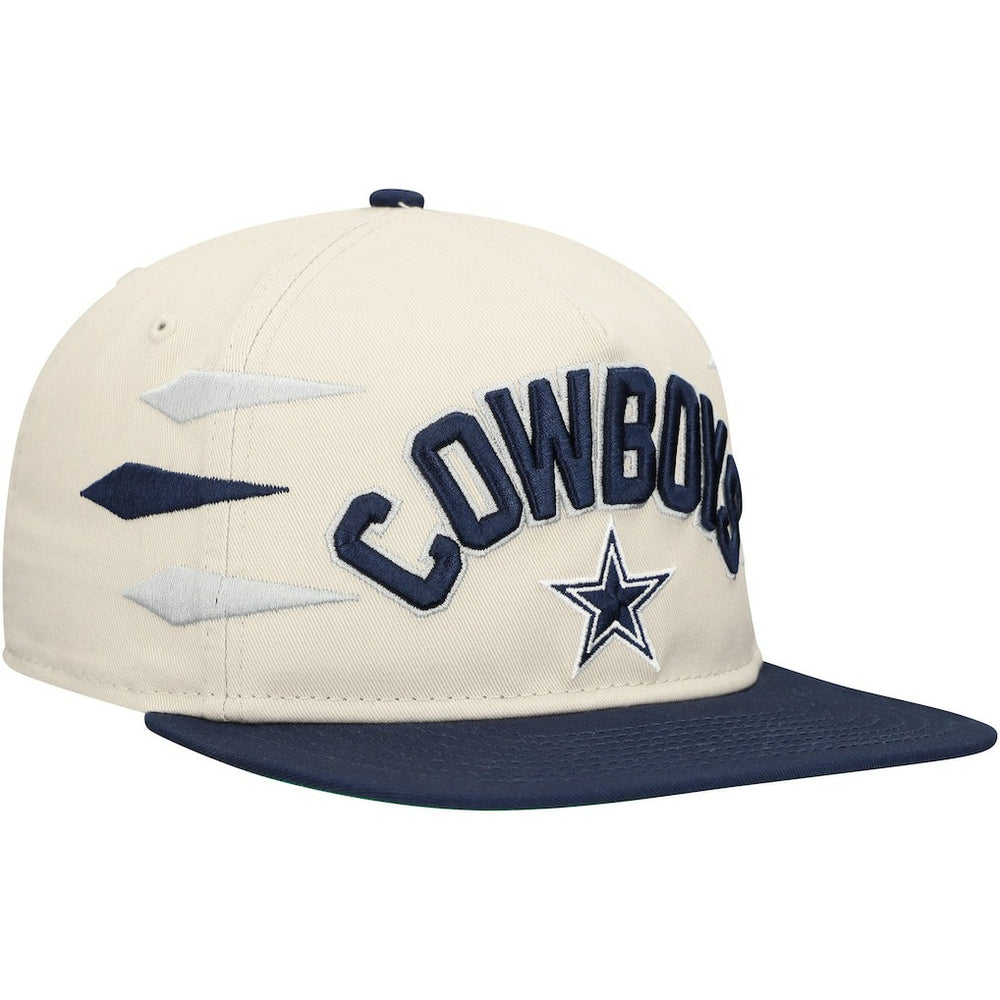 Dallas Cowboys New Era Athletic Golfer Adjustable Hat - Stone/Navy - NFL