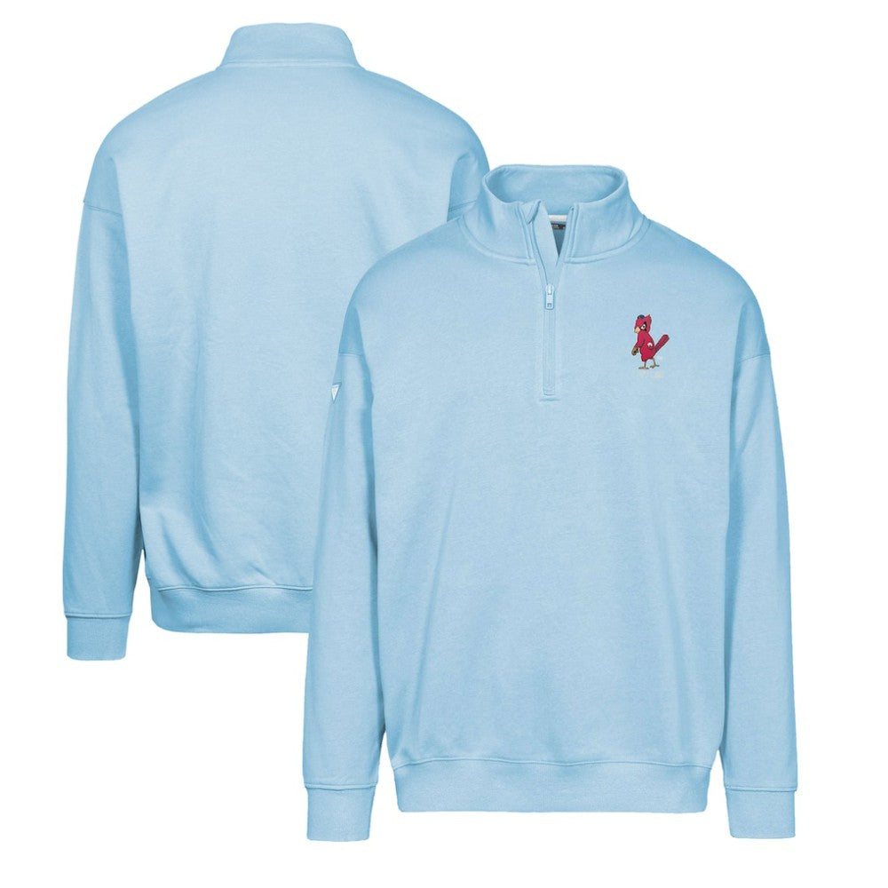 St. Louis Cardinals Levelwear Murray Core Logo Quarter-Zip Pullover Top Outlet