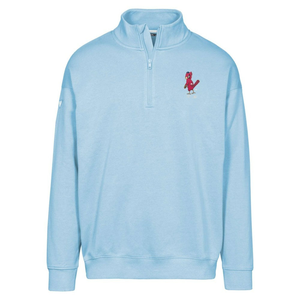 St. Louis Cardinals Levelwear Murray Core Logo Quarter-Zip Pullover Top Outlet