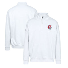 Atlanta Braves Levelwear Murray Core Logo Quarter-Zip Pullover Top for sale
