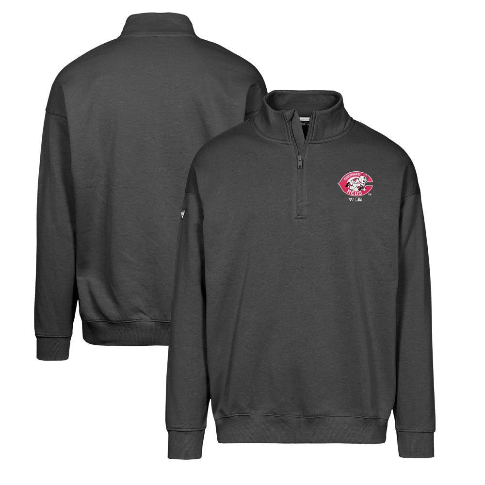 Cincinnati Reds Levelwear Murray Core Logo Quarter-Zip Pullover Top for sale