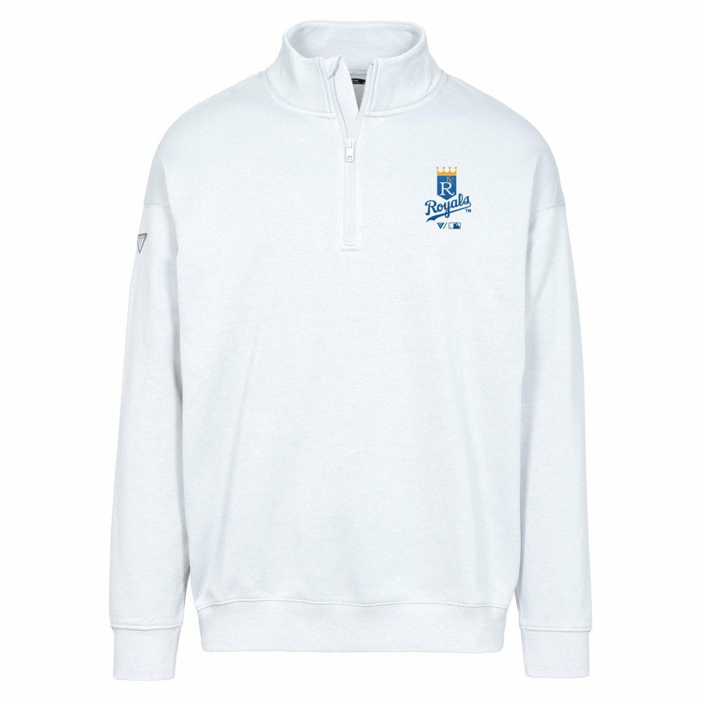 Kansas City Royals Levelwear Murray Core Logo Quarter-Zip Pullover Top Sale