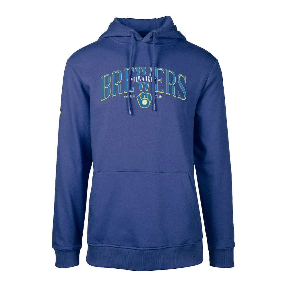 Milwaukee Brewers Levelwear Cooperstown Collection Podium Retro Spellout Pullover Hoodie Near Me