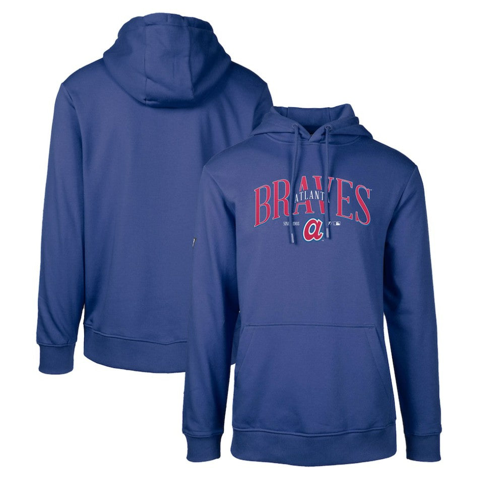 Atlanta Braves Levelwear Cooperstown Collection Podium Retro Spellout Pullover Hoodie Discount