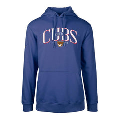 Chicago Cubs Levelwear Cooperstown Collection Podium Retro Spellout Pullover Hoodie Sale