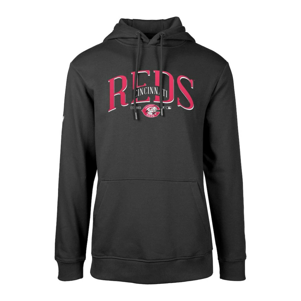 Cincinnati Reds Levelwear Cooperstown Collection Podium Retro Spellout Pullover Hoodie Sale