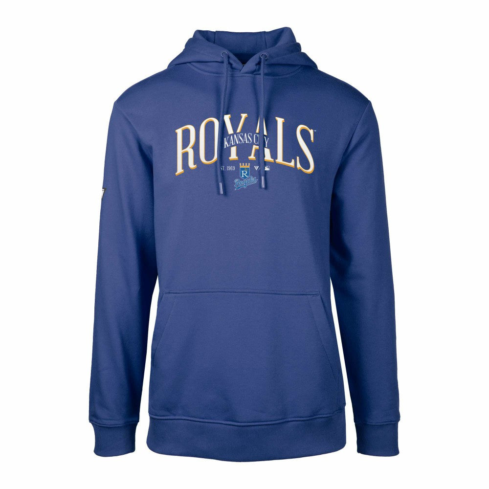 Kansas City Royals Levelwear Cooperstown Collection Podium Retro Spellout Pullover Hoodie Sale