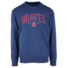 Atlanta Braves Levelwear Zane Cooperstown Collection Retro Spellout Pullover Sweatshirt Near Me