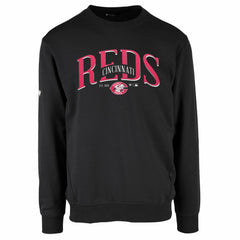 Cincinnati Reds Levelwear Zane Cooperstown Collection Retro Spellout Pullover Sweatshirt for sale