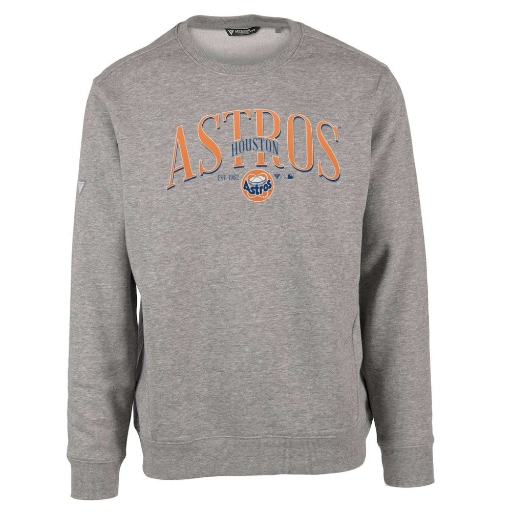 Houston Astros Levelwear Zane Cooperstown Collection Retro Spellout Pullover Sweatshirt for sale