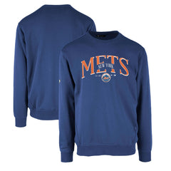 New York Mets Levelwear Zane Cooperstown Collection Retro Spellout Pullover Sweatshirt Sale